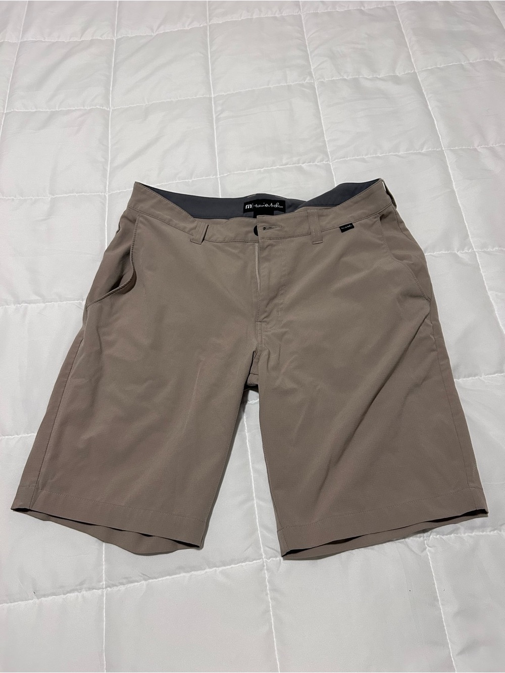 Travis Mathew Men's Hybrid Shorts - Taupe Brown